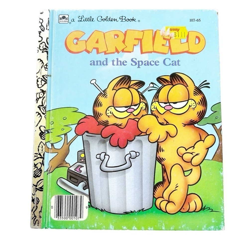 Vintage Little Golden Book Garfield and the Space Cat 1988 Bundle & Save